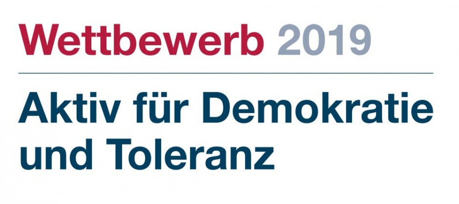 Logo Aktiv für Demokratie und Toleranz 2019 © BfDT