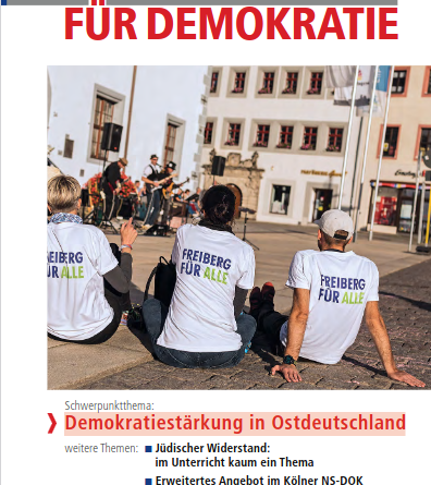 Cover der aktuellen Vereinszeitschrift von Gegen Vergessen - Für Demokratie e.V.