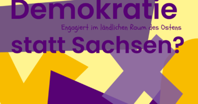 Broschüre: Demokratie statt Sachsen? Engagiert im ländlichen Raum des Ostens