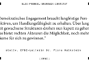 „Demokratisches Engagement braucht langfristige Perspektiven, um Handlungsfähigkeit zu erhalten“, sagt stellvertretende EFBI-Leiterin Dr. Fiona Kalkstein. „Über lange Zeit gewachsene Strukturen drohen nun kaputt zu gehen. Das bietet rechten Akteuren die Möglichkeit, noch mehr Räume für sich zu gewinnen“