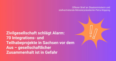 Offener Brief zu den zahlreichen Ablehnungen in der Richtlinie Integrative Maßnahmen