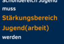 Stellungnahme: Schonbereich Jugend muss Stärkungsbereich Jugend(arbeit) werden