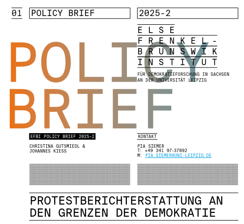 Policy Brief 2025-2: Protestberichterstattung an den Grenzen der Demokratie