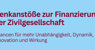 Denkanstöße zur Finanzierung der Zivilgesellschaft