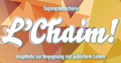 Digitale Tagungsbroschüre „L'Chaim! Angebote zur Begegnung mit jüdischem Leben“