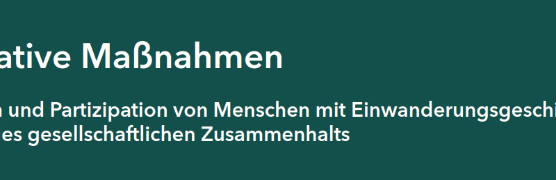 Wichtige Information: Vorverlegung der Einreichungsfrist für Projekt in Integrative Maßnahmen – Fördersäule
